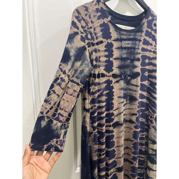 Raquel Allegra Drama Maxi Dress- Navy Storm Sz 0 US Small - Picture 8 of 16